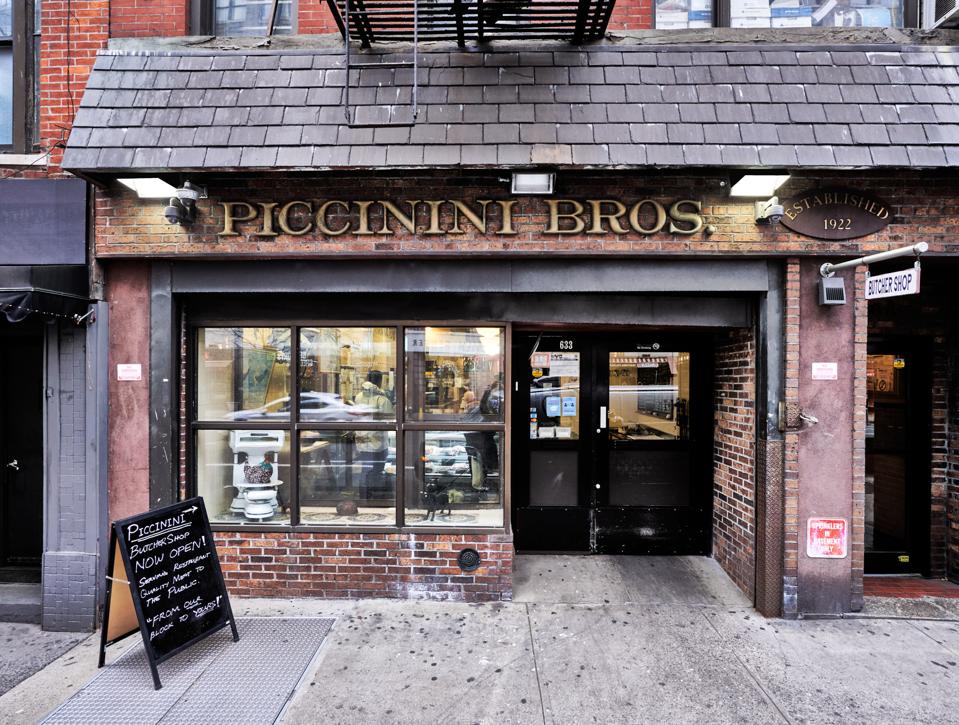 The exterior of a butcher shop in New York